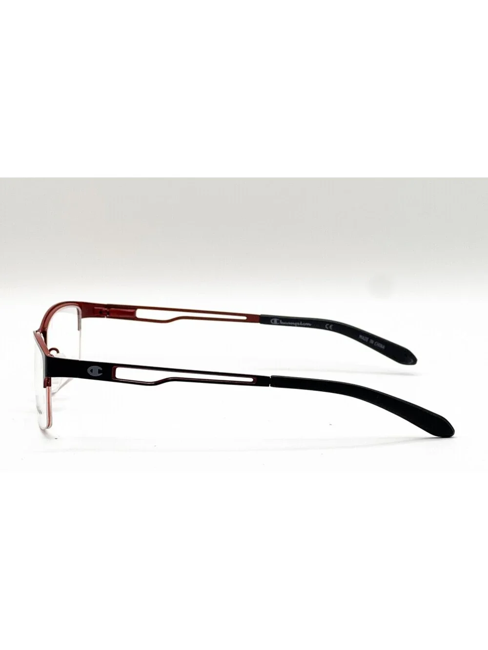 Champion CU2006 C01 Black Rectangle Authentic Eyeglass Frames 53-17-135